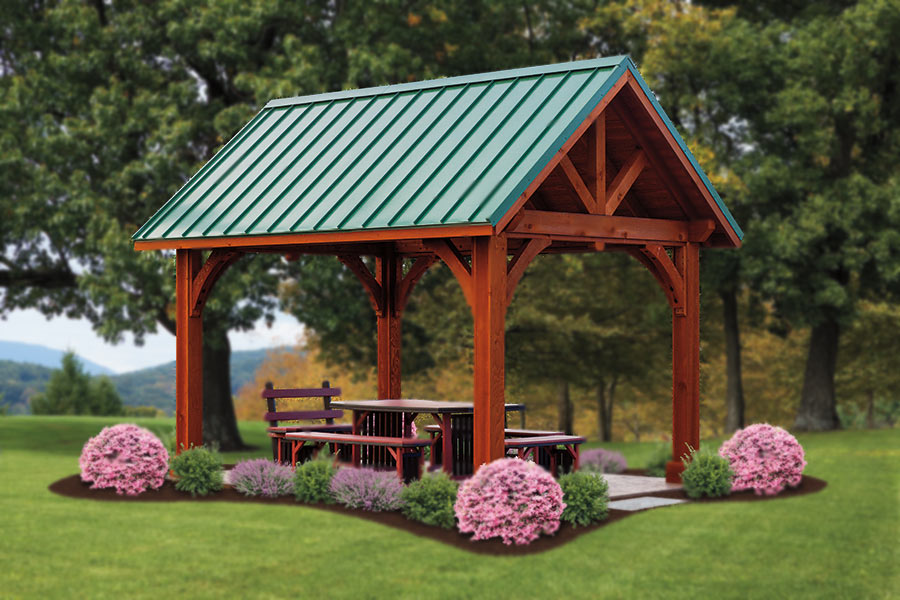 Alpine Cedar Wood Pavilion