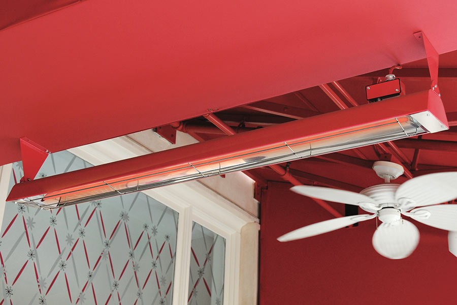 Custom-color ceiling-mounted heater